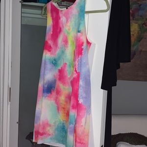 Multicolored homecoming dress